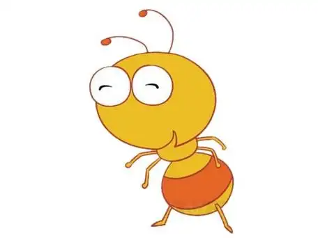 卡通蚂蚁简笔画的画法步骤教程及图片大全,简笔画图片