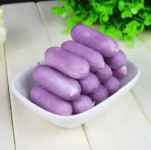 紫暑味芝士年糕 400g 买6包邮 部队锅 火锅 紫色韩式年糕豆捞食材