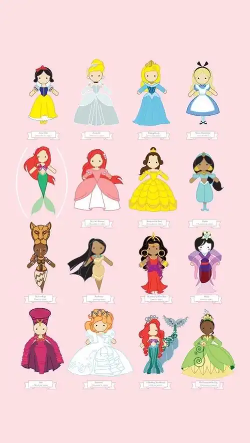 迪士尼公主合集-堆糖,美好生活研究所