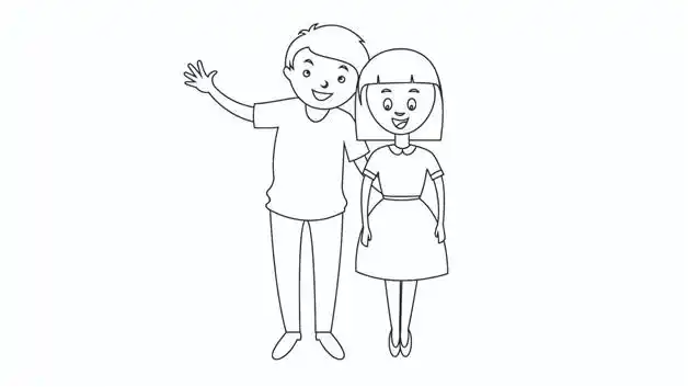 爸爸妈妈简笔画怎么画