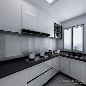 现代简约厨房装修效果图-现代简约厨房装修图片-土巴兔家居室内装修