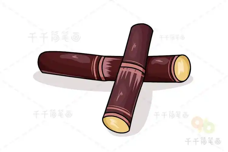 甘蔗简笔画画法水果简笔画