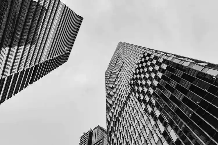 建筑高楼城市ppt背景图_编号86364