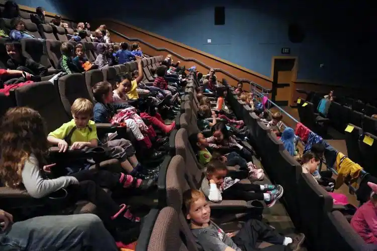 packed movie theater