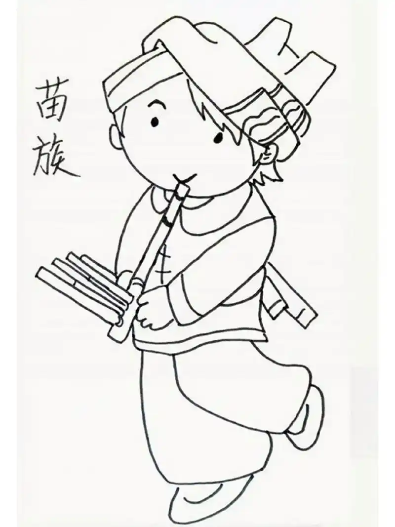 少数民族简笔画(二) 少数民族简笔画(二)