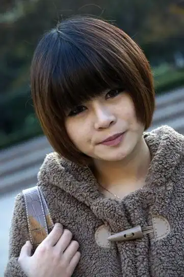 女子国字脸符合的短发型图片 国字脸女人波波头短发(3)