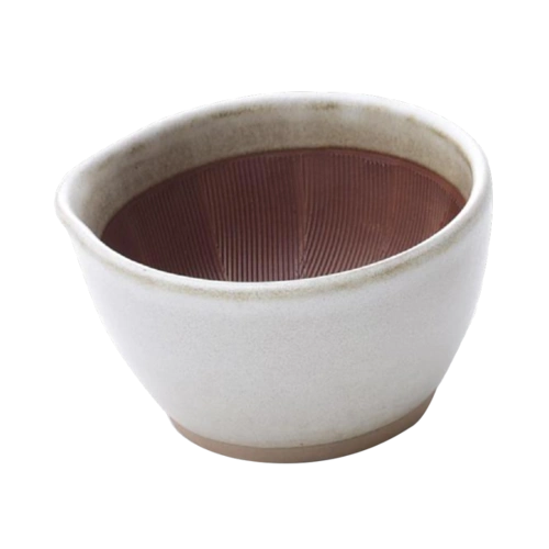 自营日日道具 白色陶瓷研磨碗 小 1个