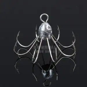 带铅八爪钩锚鱼钩鱿鱼钩章鱼钩泥 8爪钩 鱼钩 钓鱼钩海钓路亚钩