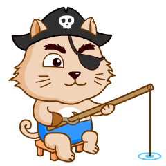 海盗猫微信表情设计