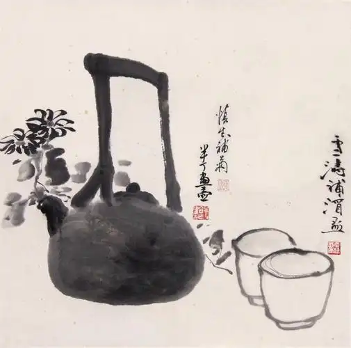 王雪涛,汪慎生,陈半丁 茶壶_2015首届精品书画拍卖会_合肥嘉胜_拍品