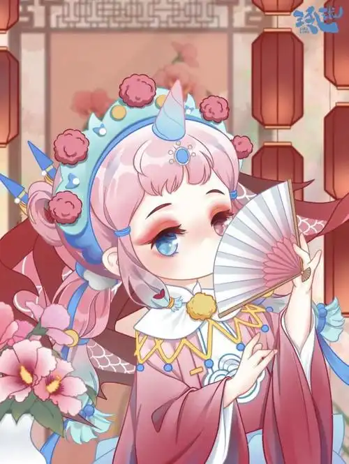 古风可爱小女孩插画与玲珑一起看遍春夏秋冬