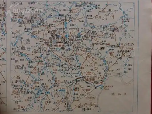 明顺天府地图一张
