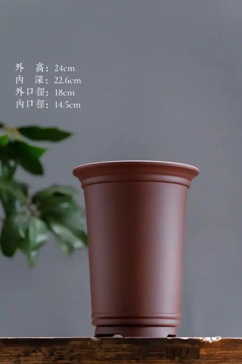 应小青珍藏老料鱼籽砂线韵高飘口【紫砂盆】应小青珍藏老料鱼子砂