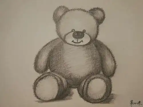 第二十课:泰迪熊.毛绒绒的好可爱,自己都喜欢.