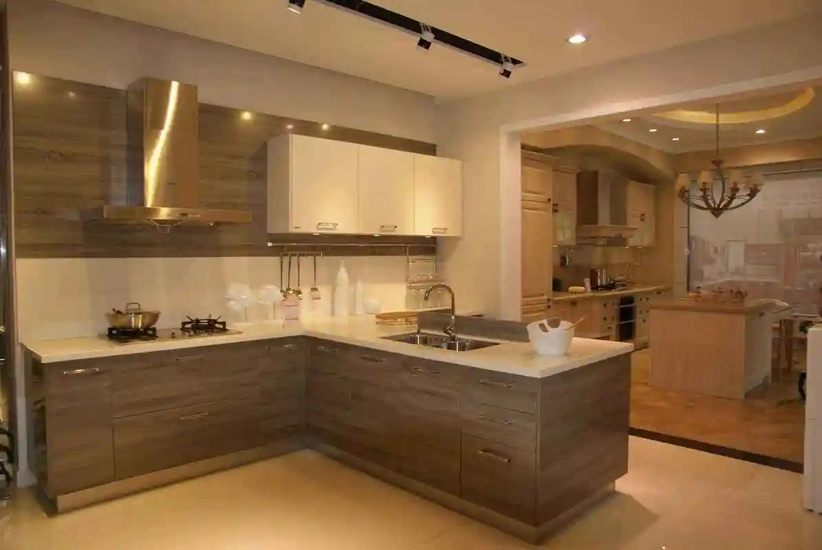 8平米厨房灰色橱柜装修效果图