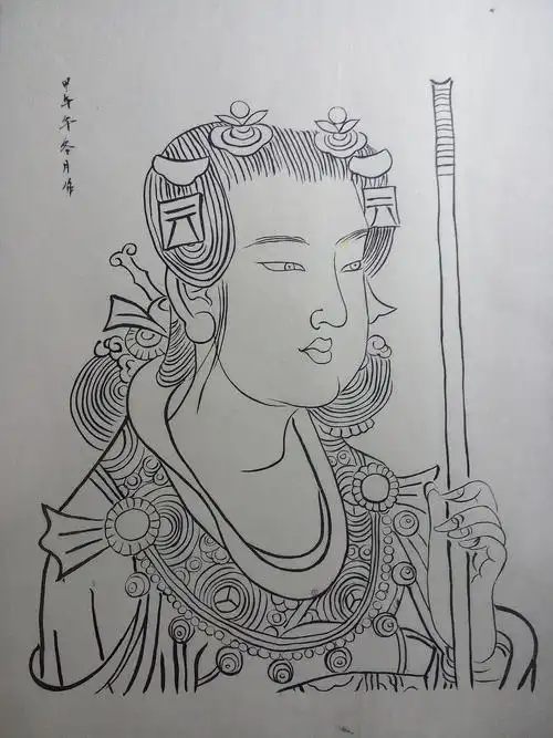 永乐宫壁画白描