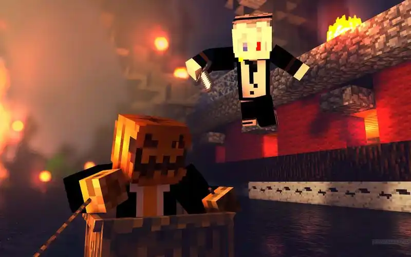 我的世界之邪恶魔王繁华vs正义勇者包子【上】