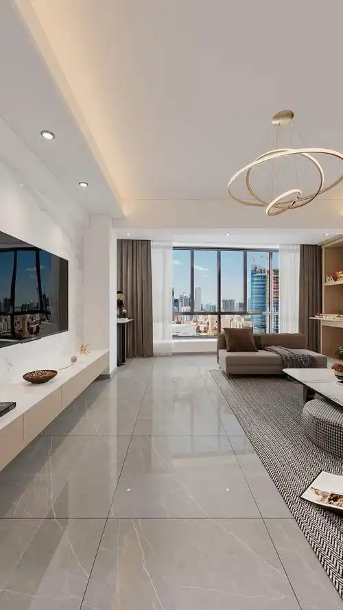 2021年厦门最新现代简约风格客厅装修效果图