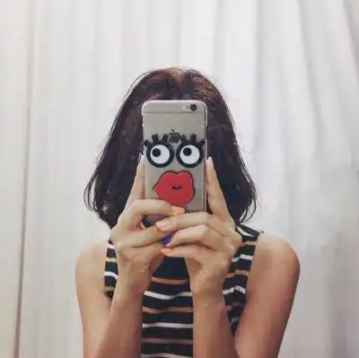 girl face.短发.女生头像