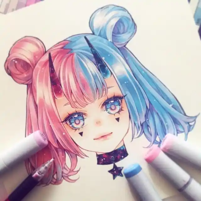 十二星座q版萌图简笔画教你用马克笔画12星座