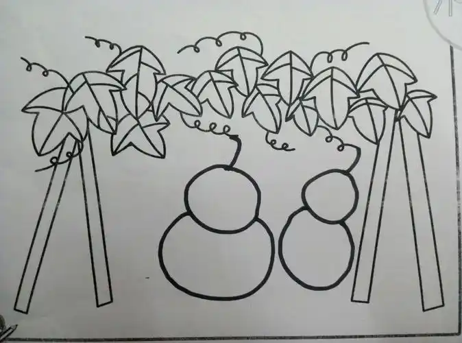 苗苗一班绘画《美味的葫芦》活动课.