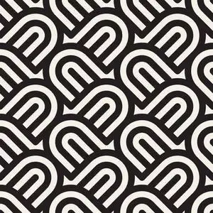 现代时尚的抽象质感.使用带区元素重复几何图块照片