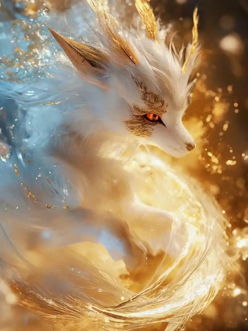 青丘九尾,四海绝色  《山海经》中记载着青丘和九尾狐02,九尾狐又称