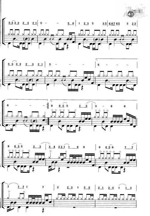 super star(架子鼓谱)