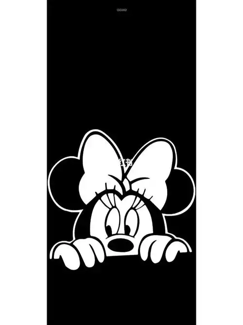 手机壁纸黑白米奇壁纸