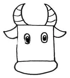 带颜色的牛头儿童简笔画视频