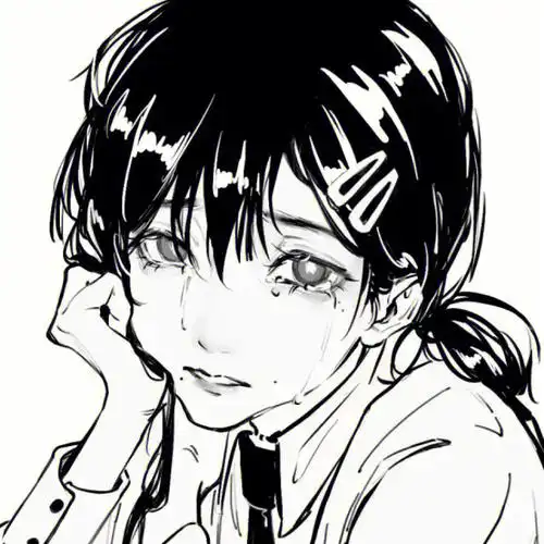 忧郁的女孩子动漫图片