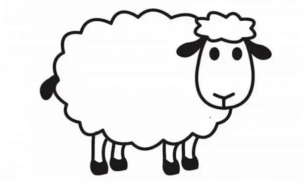 小羊简笔画
