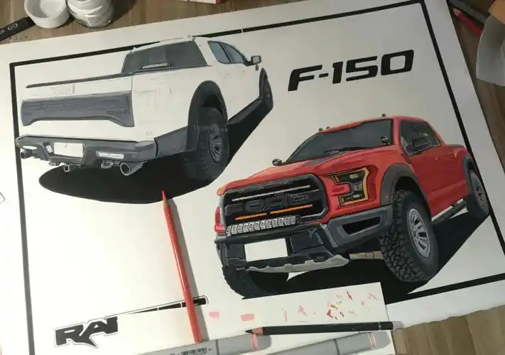 手绘台硬货福特猛禽f150