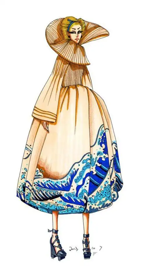 时尚长裙设计图