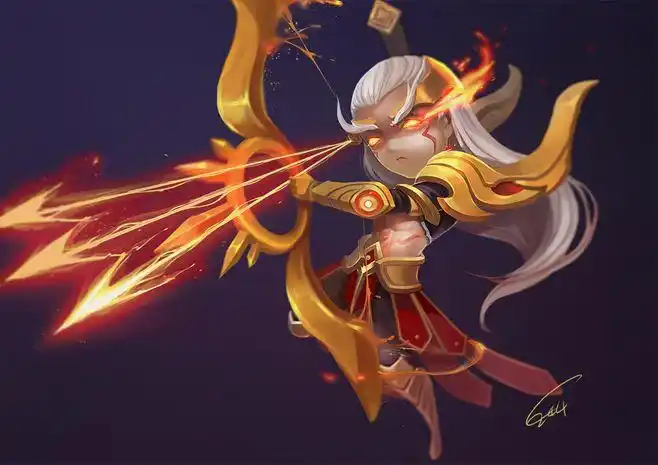 后羿 王者荣耀同人 q版同人