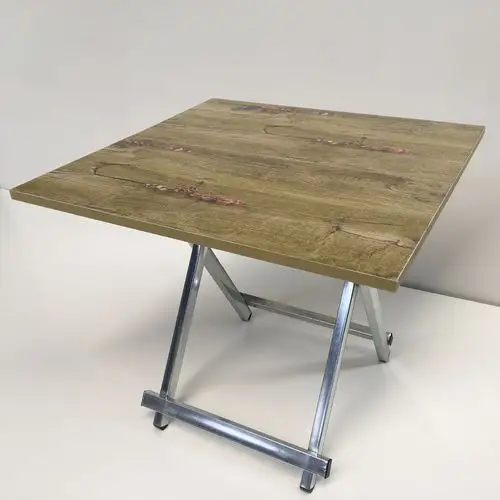 厂家供应手提折叠桌子 便携式60*60*55简易正方形实木可折叠桌