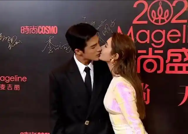 姜潮麦迪娜红毯接吻三次上热搜了?是怎么回事?