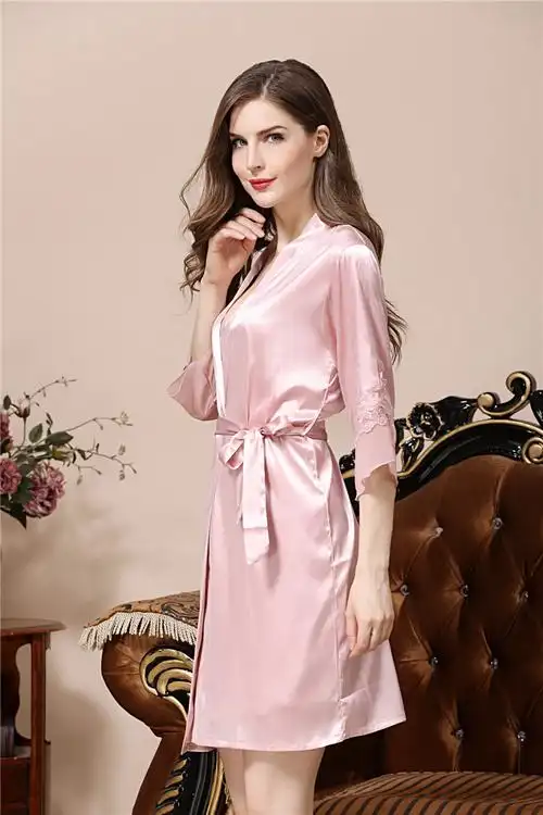 纺真丝睡衣女夏性感睡裙睡袍两件套装丝绸大码家居服女士睡裙睡衣