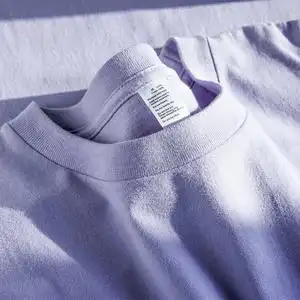 温柔香芋紫!250g重磅纯色圆领长袖t恤女宽松漂亮淡紫色纯棉打底