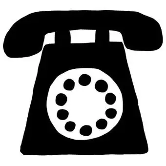 电话标记_黑色