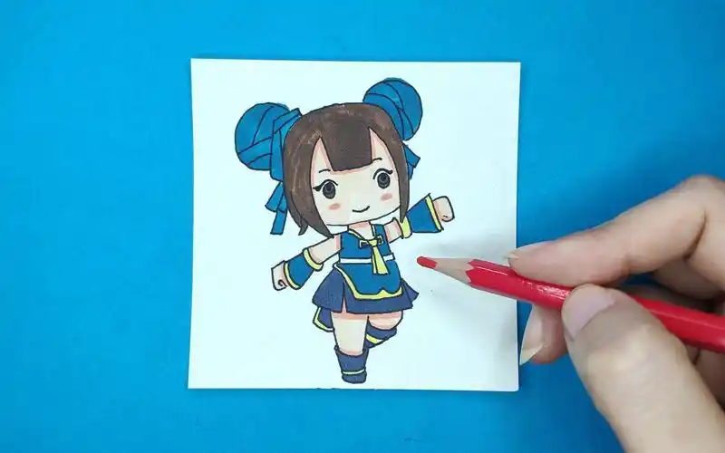 手绘迷你世界可爱月无双简单教程,好看又好学,你学会了么_哔哩哔哩