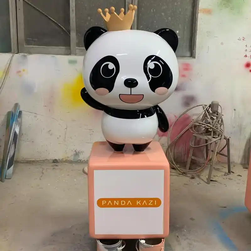 学校标志性卡通人偶,玻璃钢卡通吉祥物雕塑正变得愈加火热与成熟