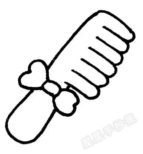 梳子简笔画怎么画