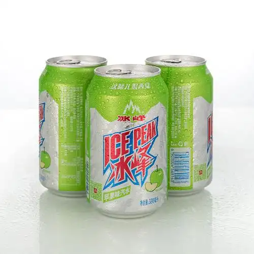 冰峰青苹果味汽水330ml24罐装西安特产碳酸饮料
