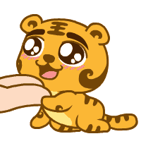 卡通老虎头像萌萌的