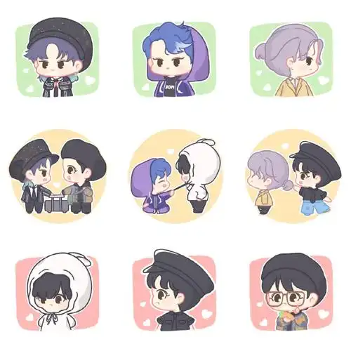 王一博肖战卡通版头像