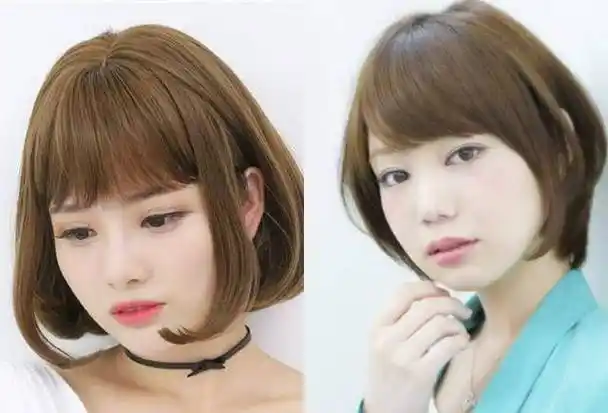 青棕色波波头短发如果你本来就是波波头的短发发型了,那么还是觉得