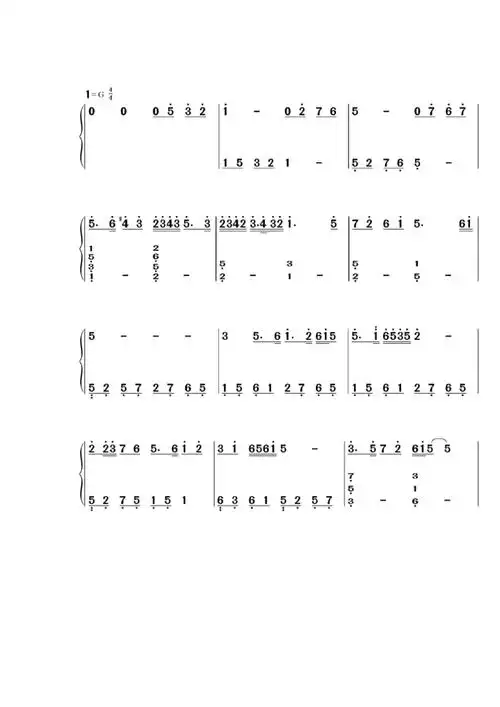 梁祝 钢琴双手简谱_第1页