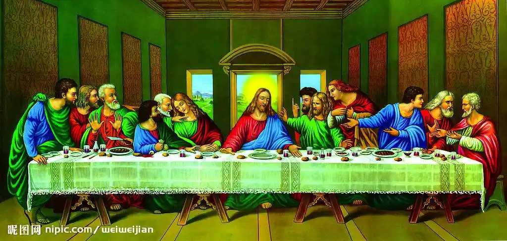 求列奥纳多·利奥萨·迪·皮耶罗·达芬奇的《最后的晚餐》图片.