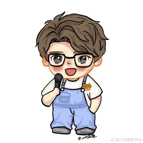 小背带裤也可爱呀,手握麦克风干饭不用愁,不过这次画